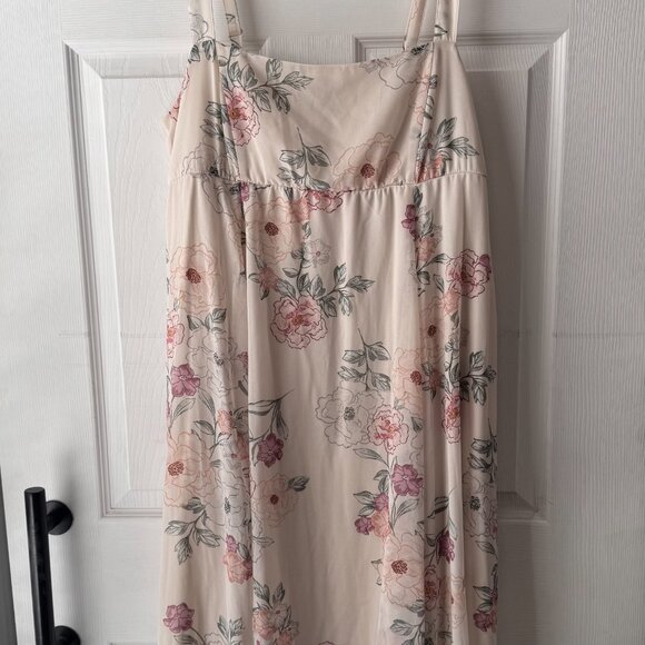 Torrid Midi Chiffon Empire Waist Dress Size 0 - Picture 3 of 6